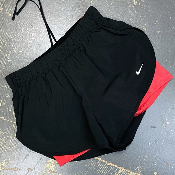 Nike Pants - Nike Flex 2 in 1 Compression Running Shorts AR6353-011 Black Infrared Medium
